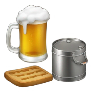 Chat qui boit de la biere sticker