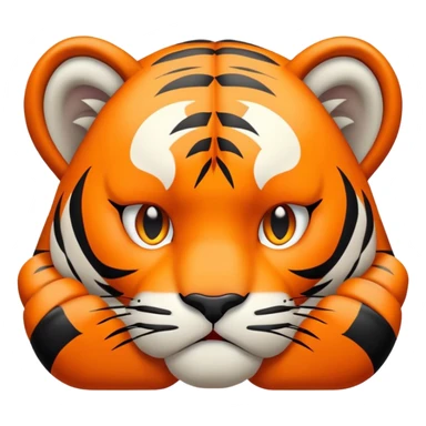facepalm tiger face for Twitch emote sticker