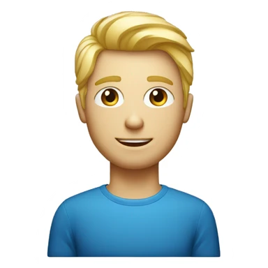 homme blond au yeux bleu avec un ordinateur avec le logo de instagram sticker