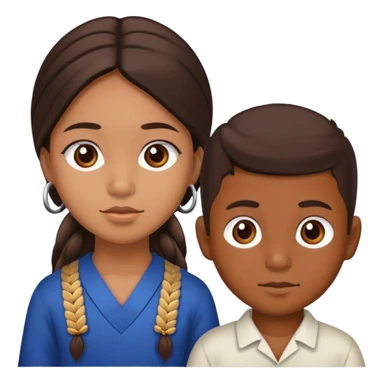 Chamorro girl and Phillipano boy sticker