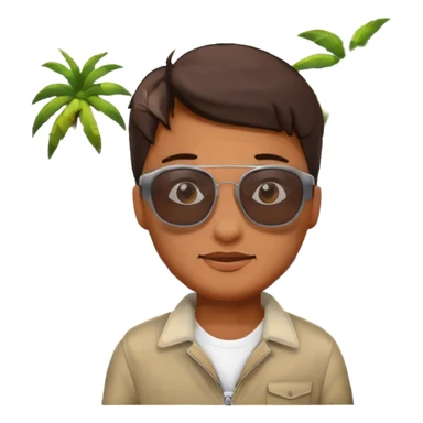 cool programmer on vacation sticker