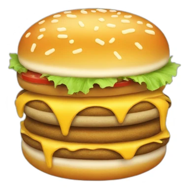 frosted quadruple cheeseburger sticker