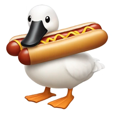 Goose wearing a glizzy outfit  sticker