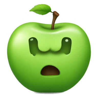 Green brat apple  sticker