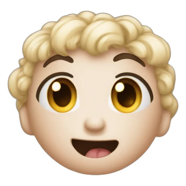 reaction to something cute sticker