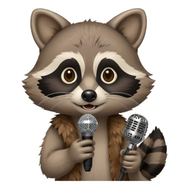 can you make racoon with mic sticker