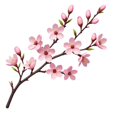 Sakura cherry blossom tree branch  sticker