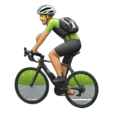 Ciclista de montaña sticker