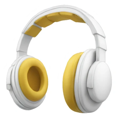 Headphones white sticker