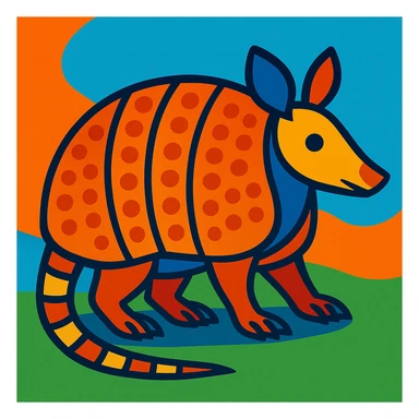 armadillo sticker