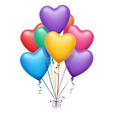 Flower design baloons colorful sticker