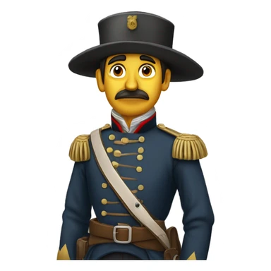 soldado que peleo en la batalla de junin de 1825 llamado "úsares de junin" sticker