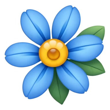 blue tiny flower sticker