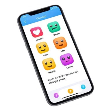 AI companion application on the phone  sticker