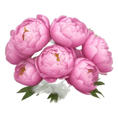 bouquet of peonies sticker