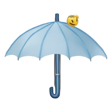 Umbrella with spreadsheet in background sticker