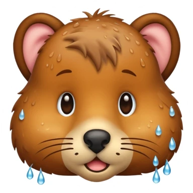 animal wiping its nose sticker