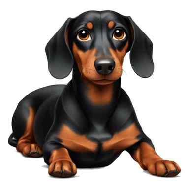 Dachshund chilling sticker