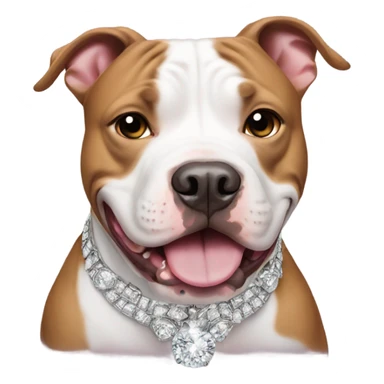 pitbull with bling sticker