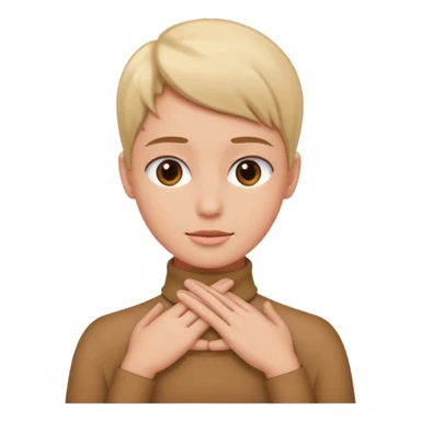 person with hands around neck sticker