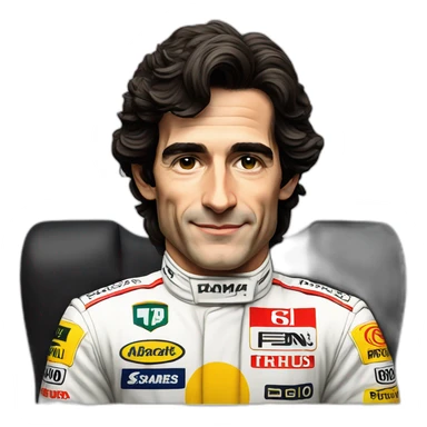 Ayrton Senna f1 sticker