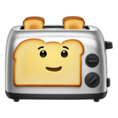 A toaster that is made of glass sticker