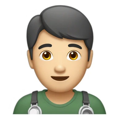 One asian manManual therapist sticker