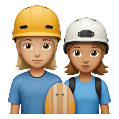 skateboarder girl boy mugshot with helmet sticker