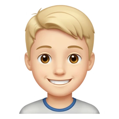  boy with a smile sticker