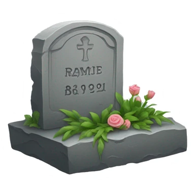 Grave stone  sticker