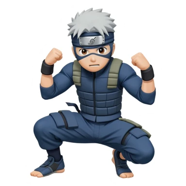 Kakashi do the the rock famous move sticker