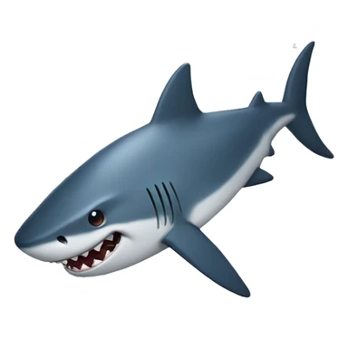 shark with stars sticker