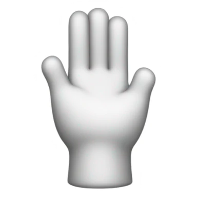 cartoon arm with white glove finger sticker