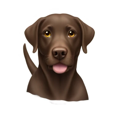 Chocolate lab swimming sticker
