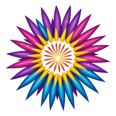 carnival firework burst sticker