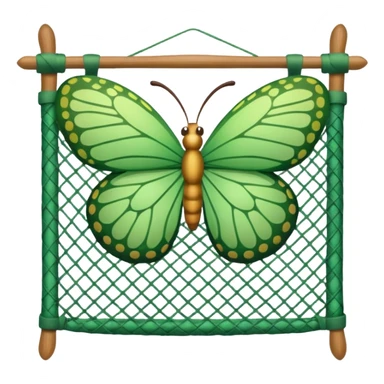 butterfly net sticker