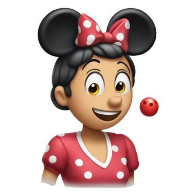 Minnie Mouse bowling  sticker