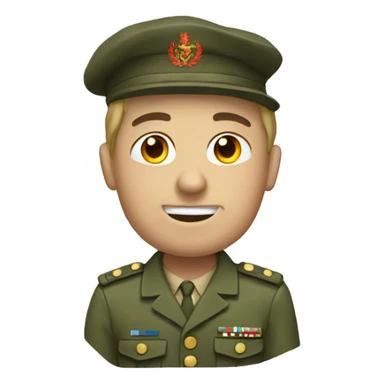 Un militaire qui fait du pain sticker