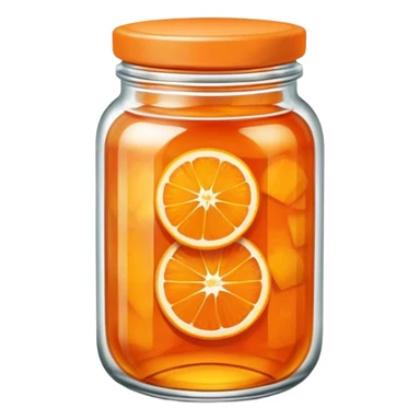 jar of orange marmalade sticker