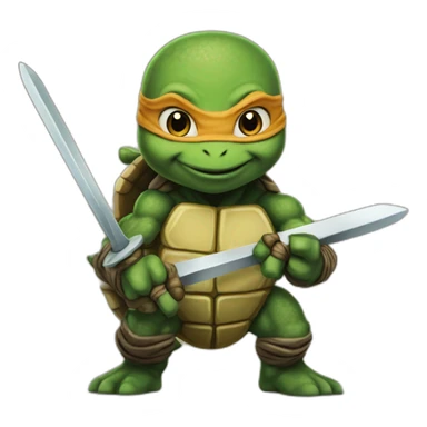 Teenage mutant turtles babies sticker