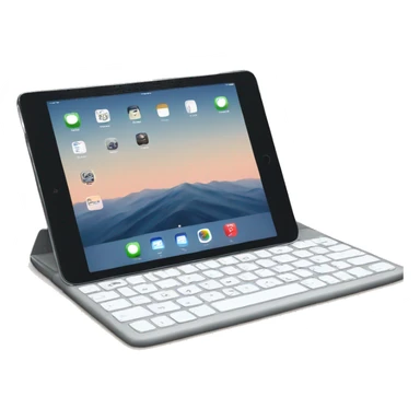 Apple iPad with keyboard sticker