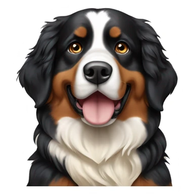 Bernese mountain dog with cream golden retriever  sticker