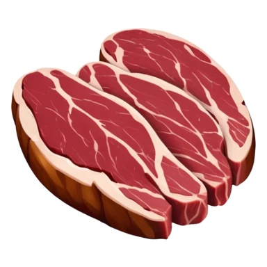 Duck breasts raw meat sticker