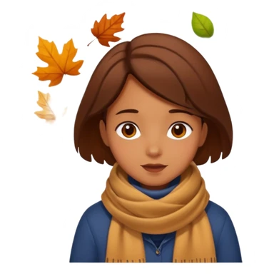 Cute Brown automne sticker