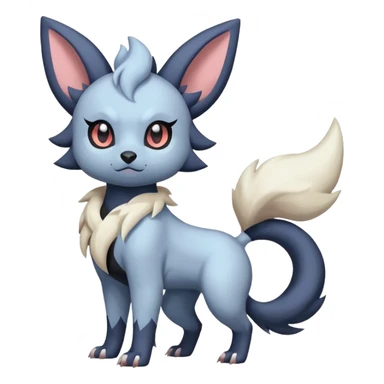 Pastel Absol-Zorua-Umbreon-fusion (full body) sticker