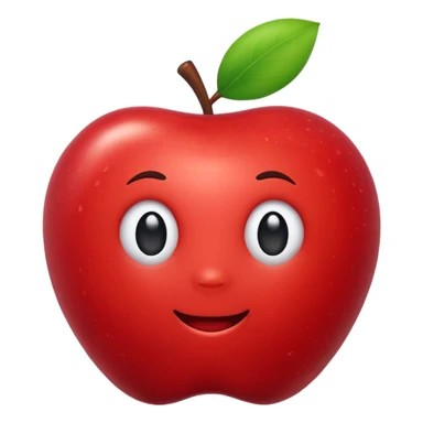 new object, playful design, apple emoji style sticker