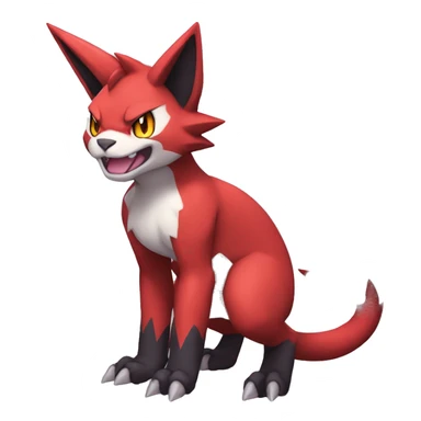  Kawaii Edgy Cool Beautiful Guilmon-Torracat-Zoroark full body sticker