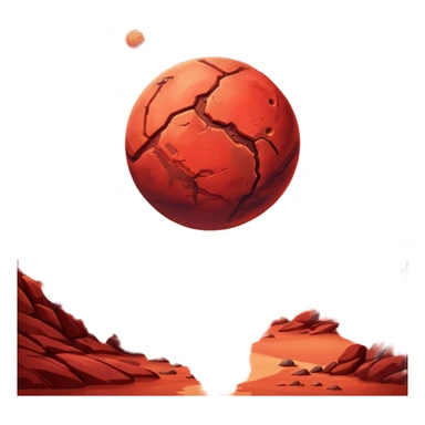 Mars planet emoji sticker