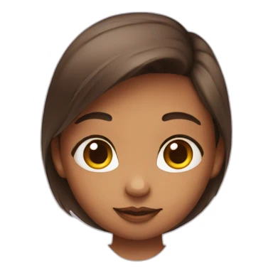 girl is showing heart sticker