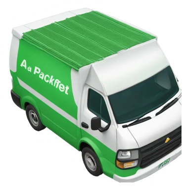 A green packfleet electric delivery van sticker
